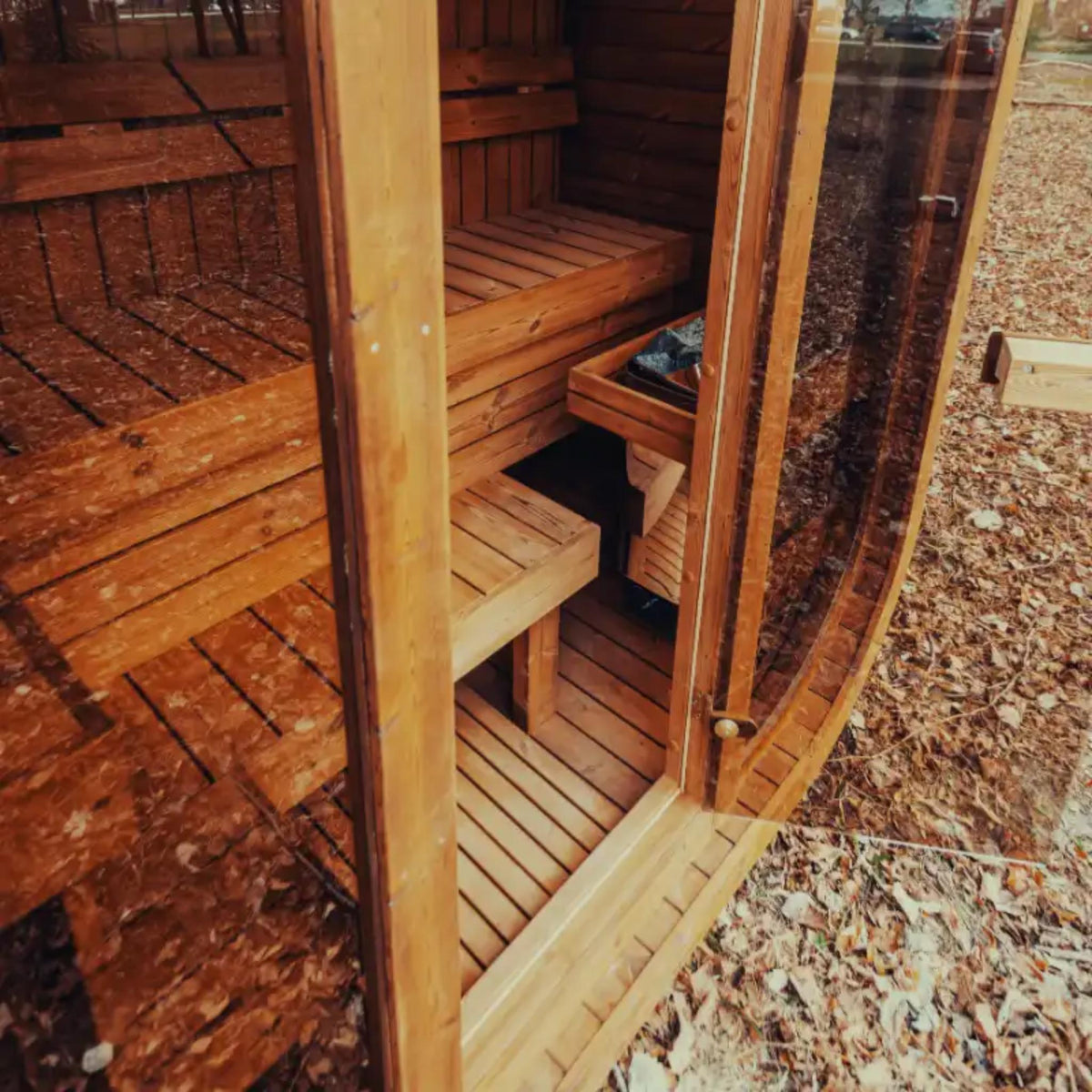 Outdoor Sauna Kit – 2-4 Person – Thermowood – Backyard Wellness – Mande MW12