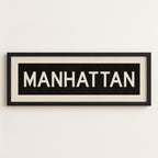 Framed Manhattan Bus Scroll