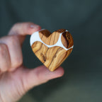 Reclaimed Olive & Resin Hearts