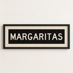 Framed Margaritas Bus Scroll Sign