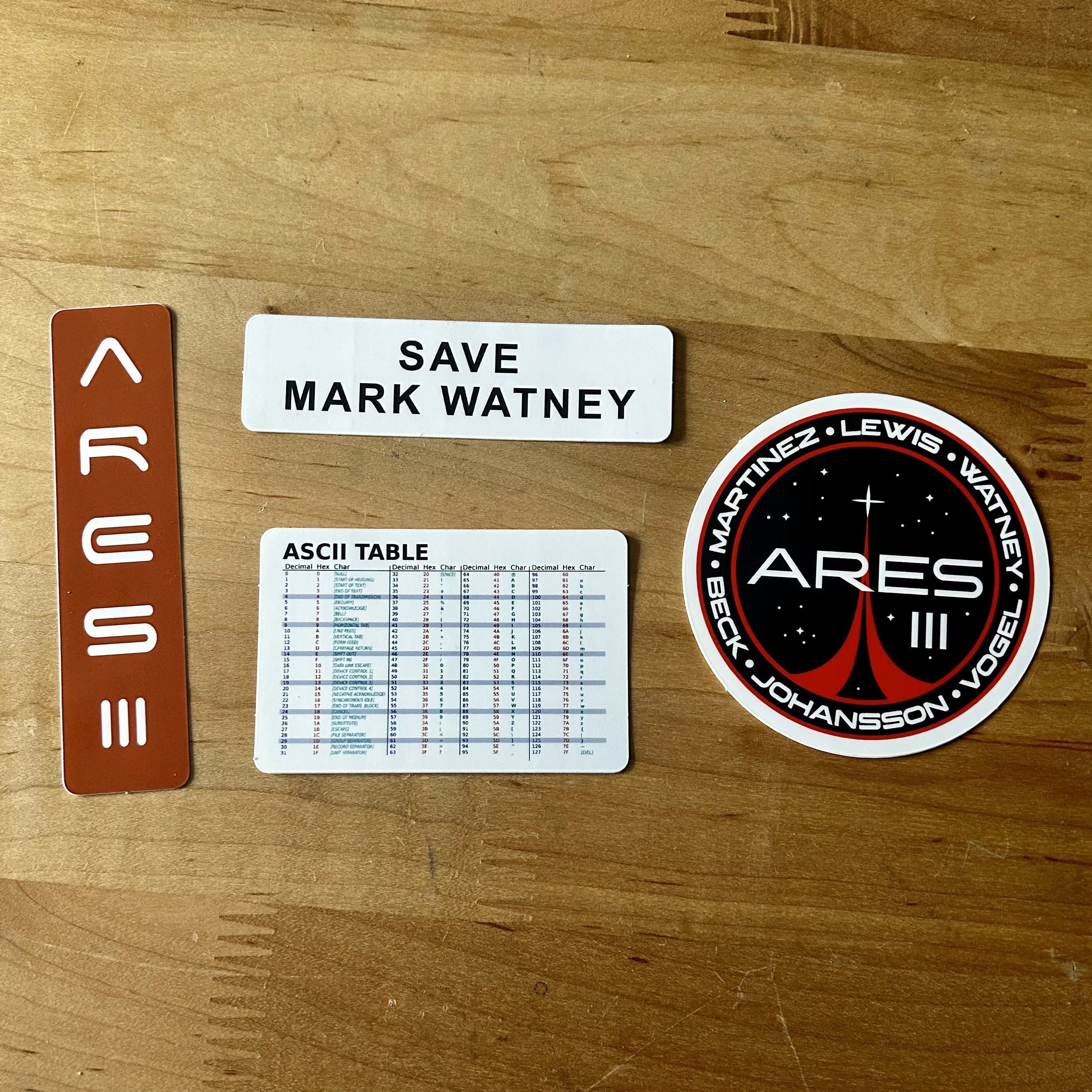 The Martian Sticker Pack