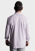 Matt Plaid Long Sleeve Tech Shirt