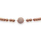 Brass Cubic Zirconia Ball Charm Bracelet Men Women