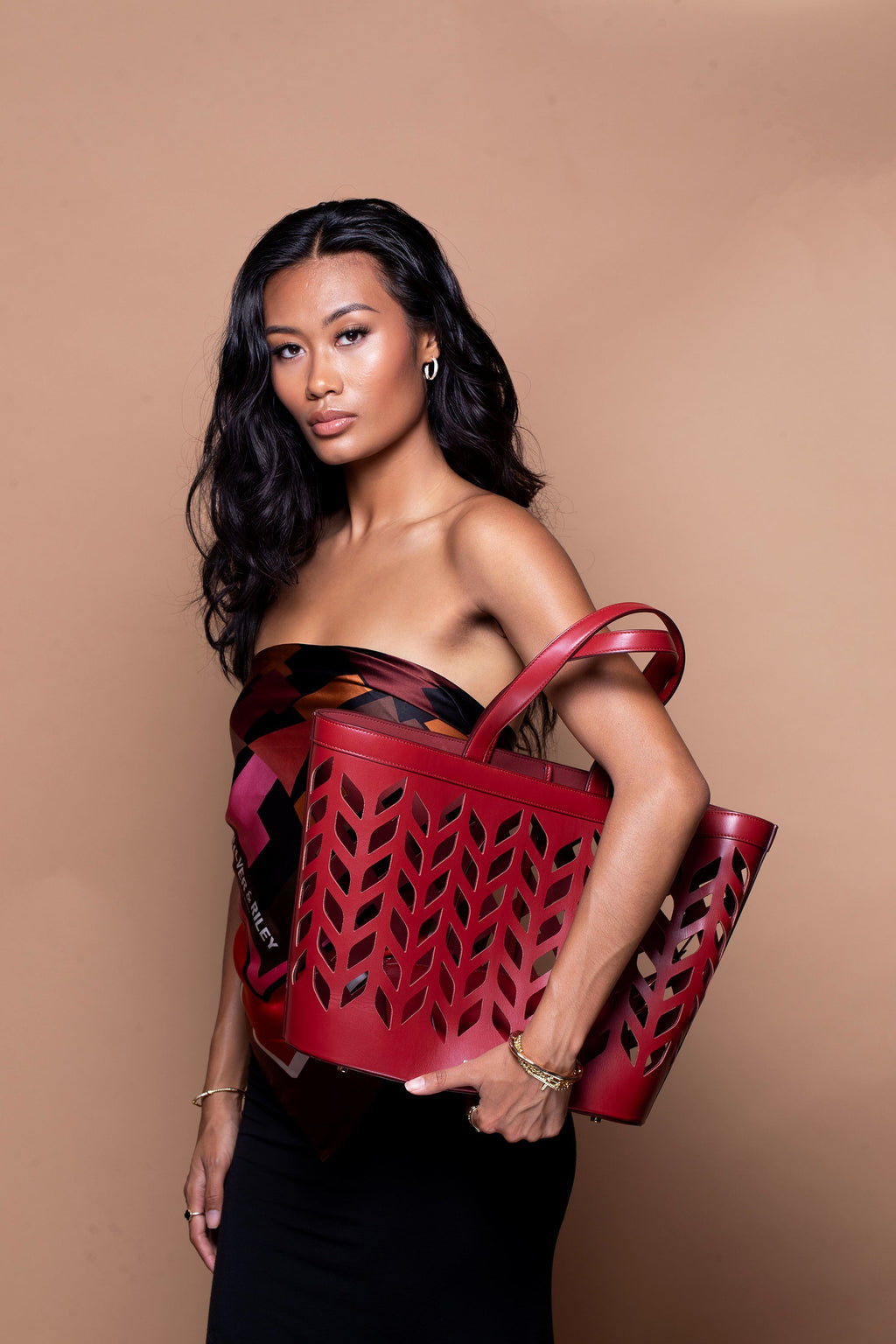 Capri Tote Bag in Red