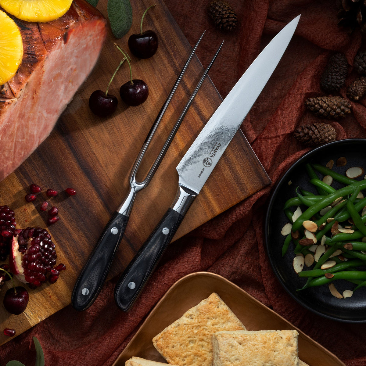 Avanta Damascus Carving Set - 2 Piece