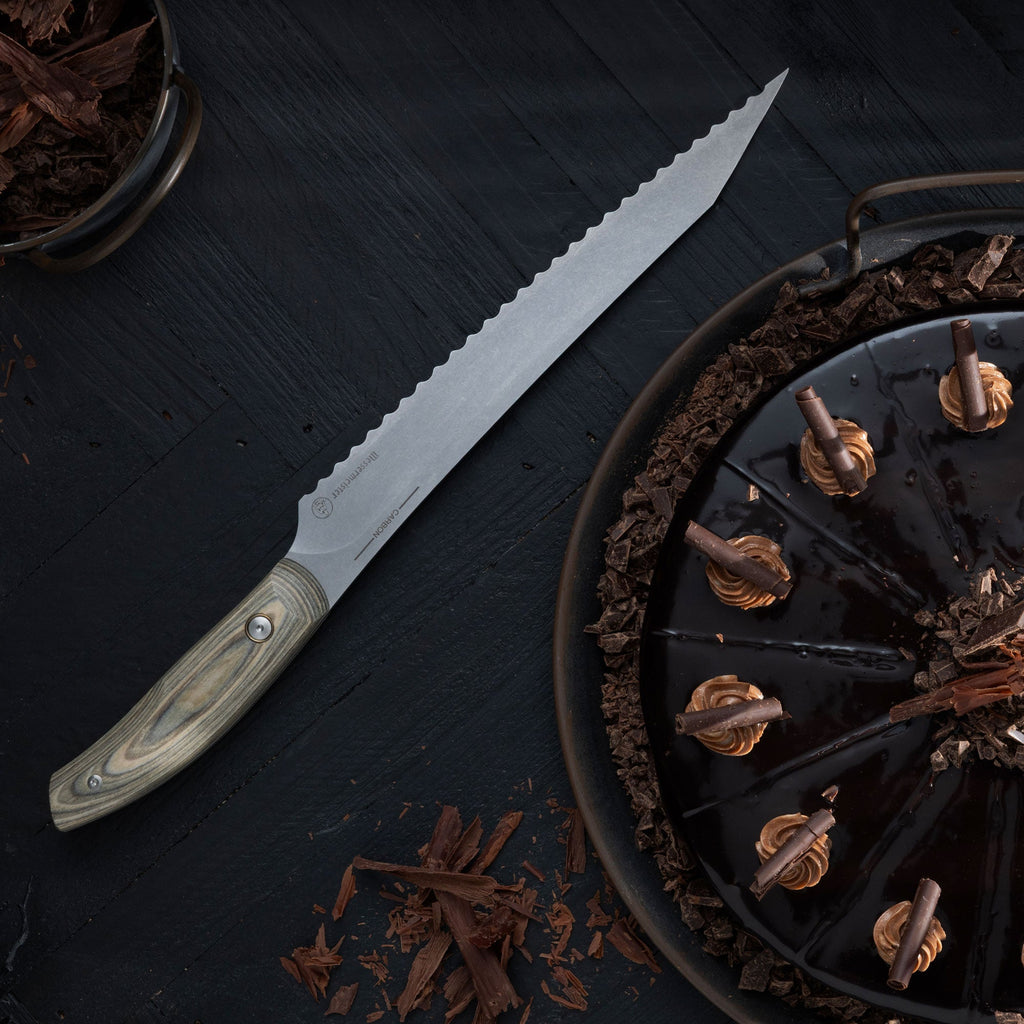 Carbon Scalloped Knife - 9"