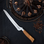 Oliva Elite Offset Scalloped Bread Knife - 8"