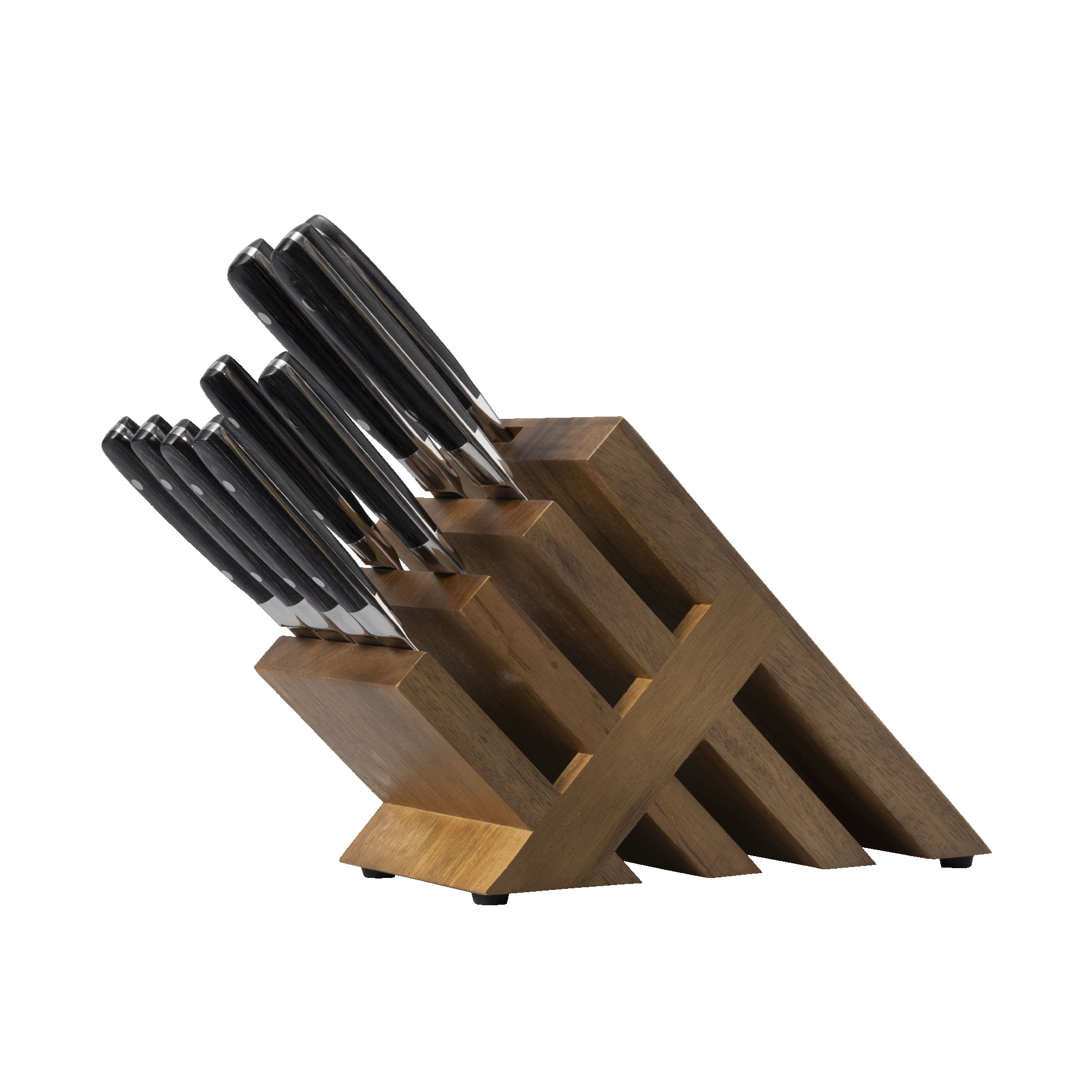 Avanta Damascus Knife Block Set - 10 Piece