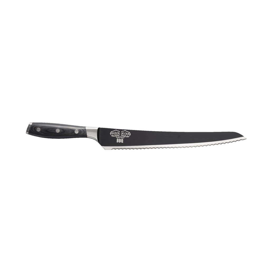 Avanta Pakkawood Kendrick Scalloped Brisket Knife - 10"