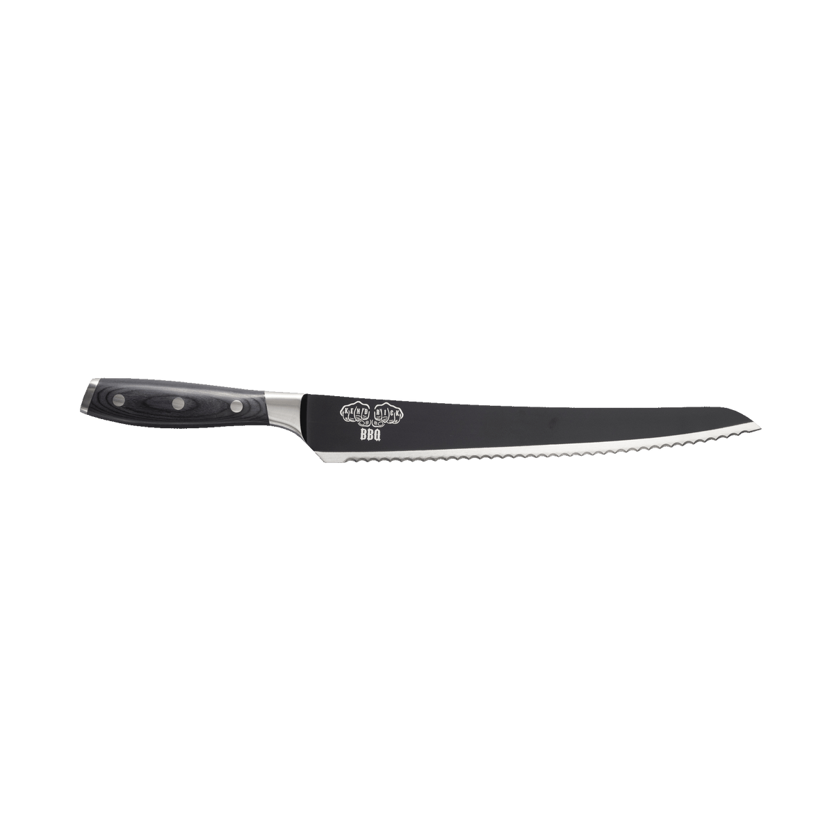Avanta Pakkawood Kendrick Scalloped Brisket Knife - 10"