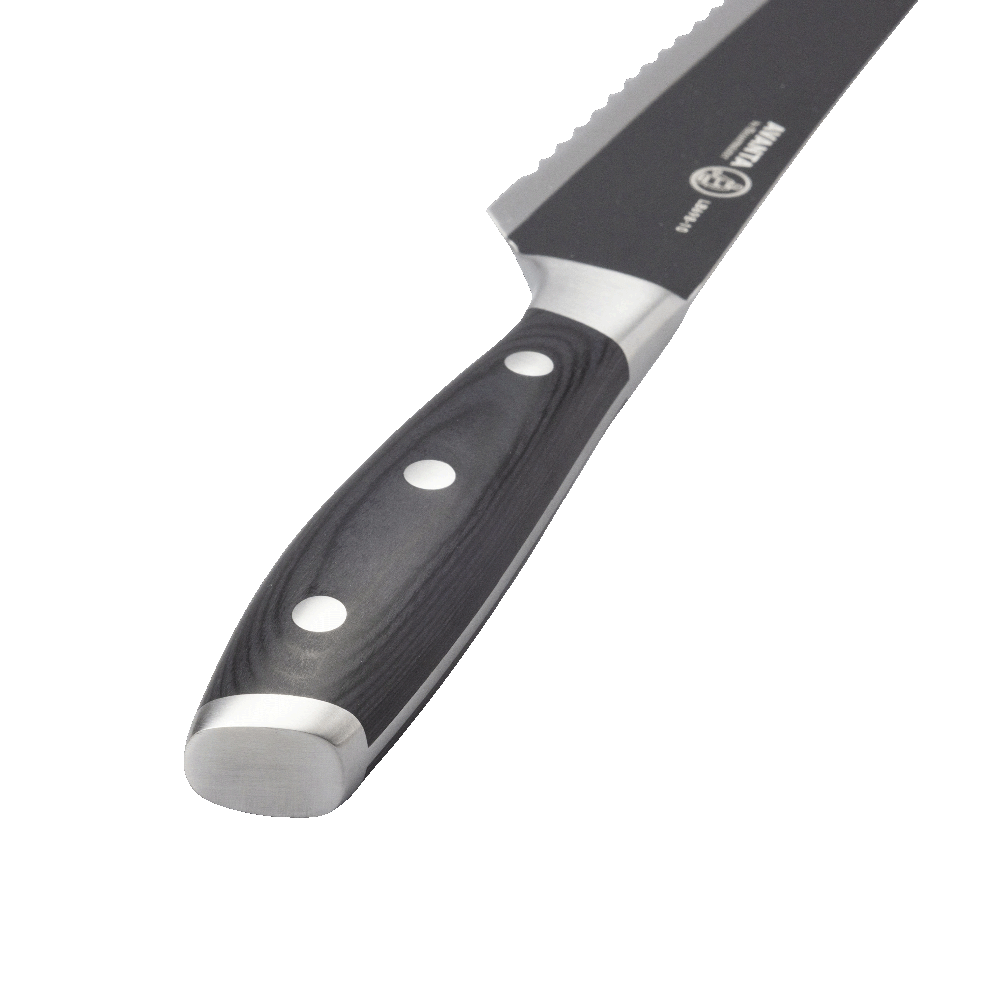 Avanta Pakkawood Kendrick Scalloped Brisket Knife - 10"