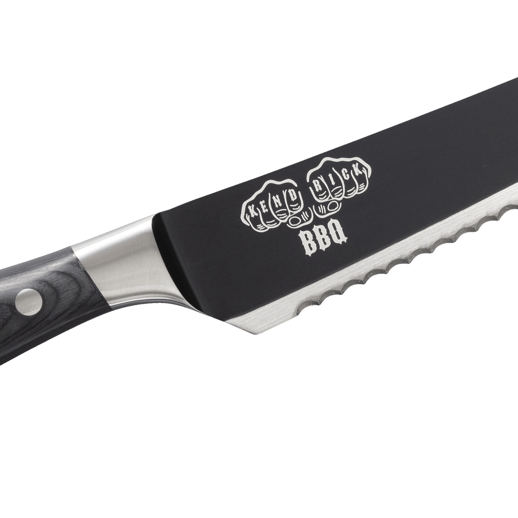 Avanta Pakkawood Kendrick Scalloped Brisket Knife - 10"