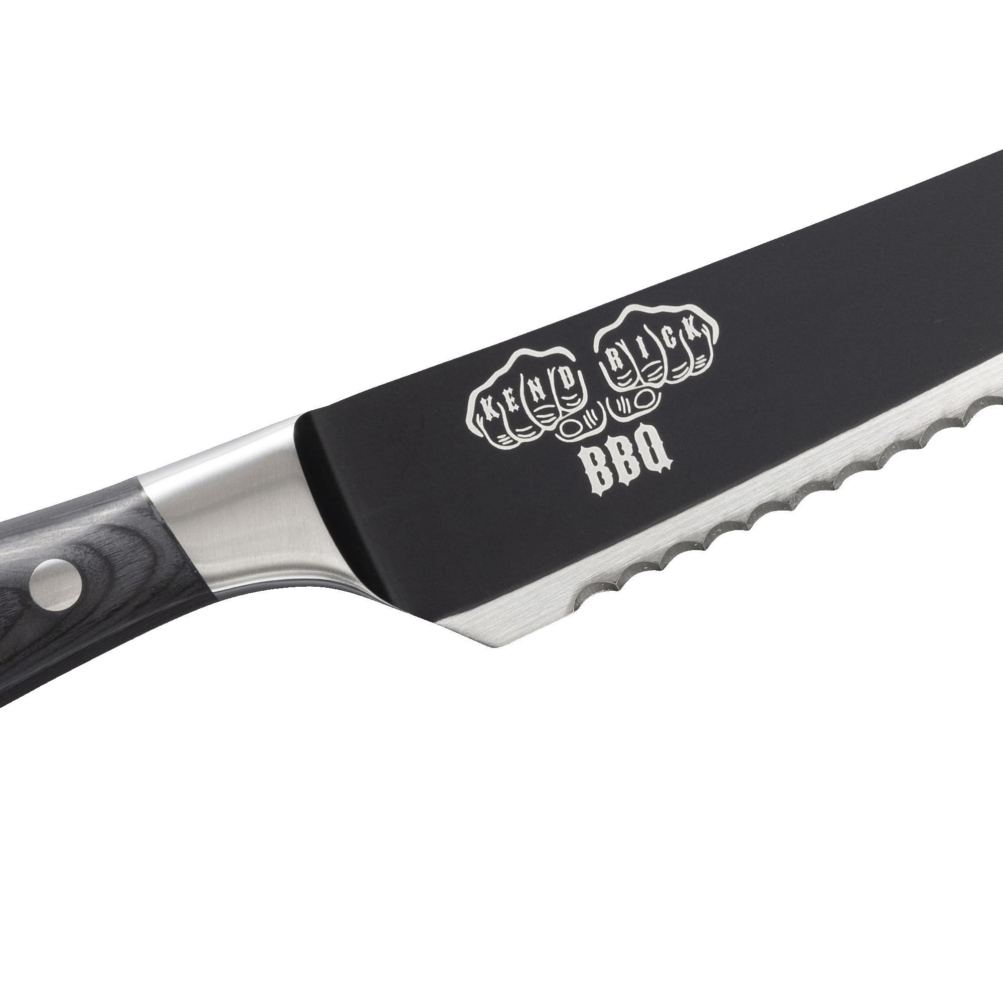 Avanta Pakkawood Kendrick Scalloped Brisket Knife - 10"