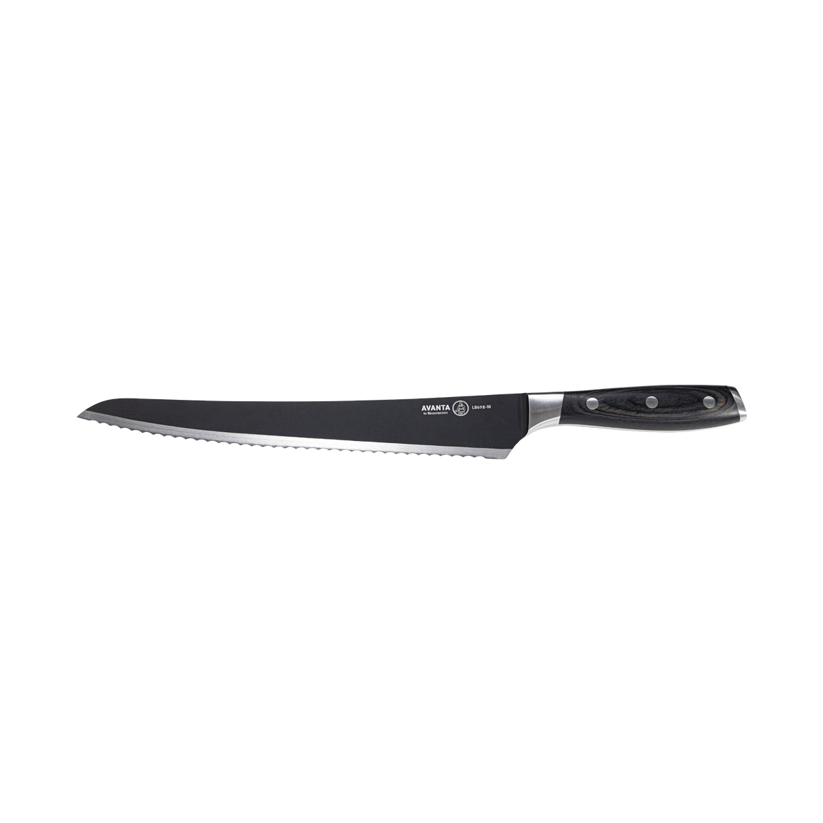 Avanta Pakkawood Kendrick Scalloped Brisket Knife - 10"