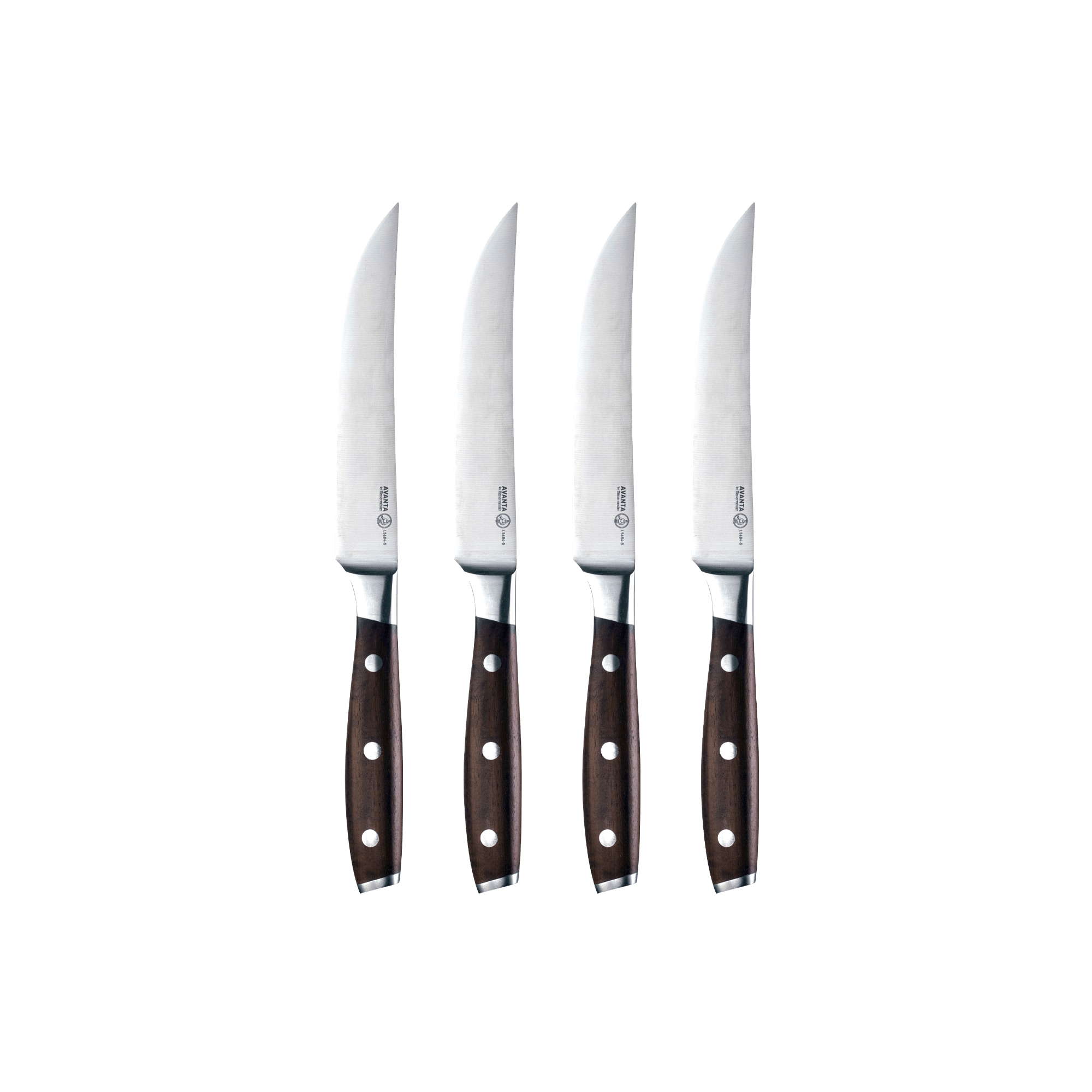 Avanta Smoked Teak Steak Knife Set - 4 Piece