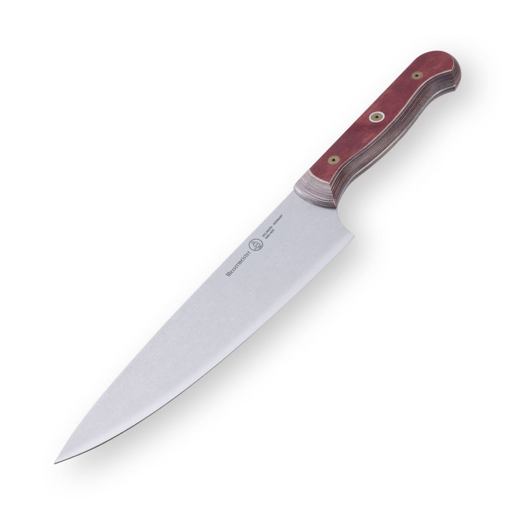 Custom Red Chef's Knife - 8"