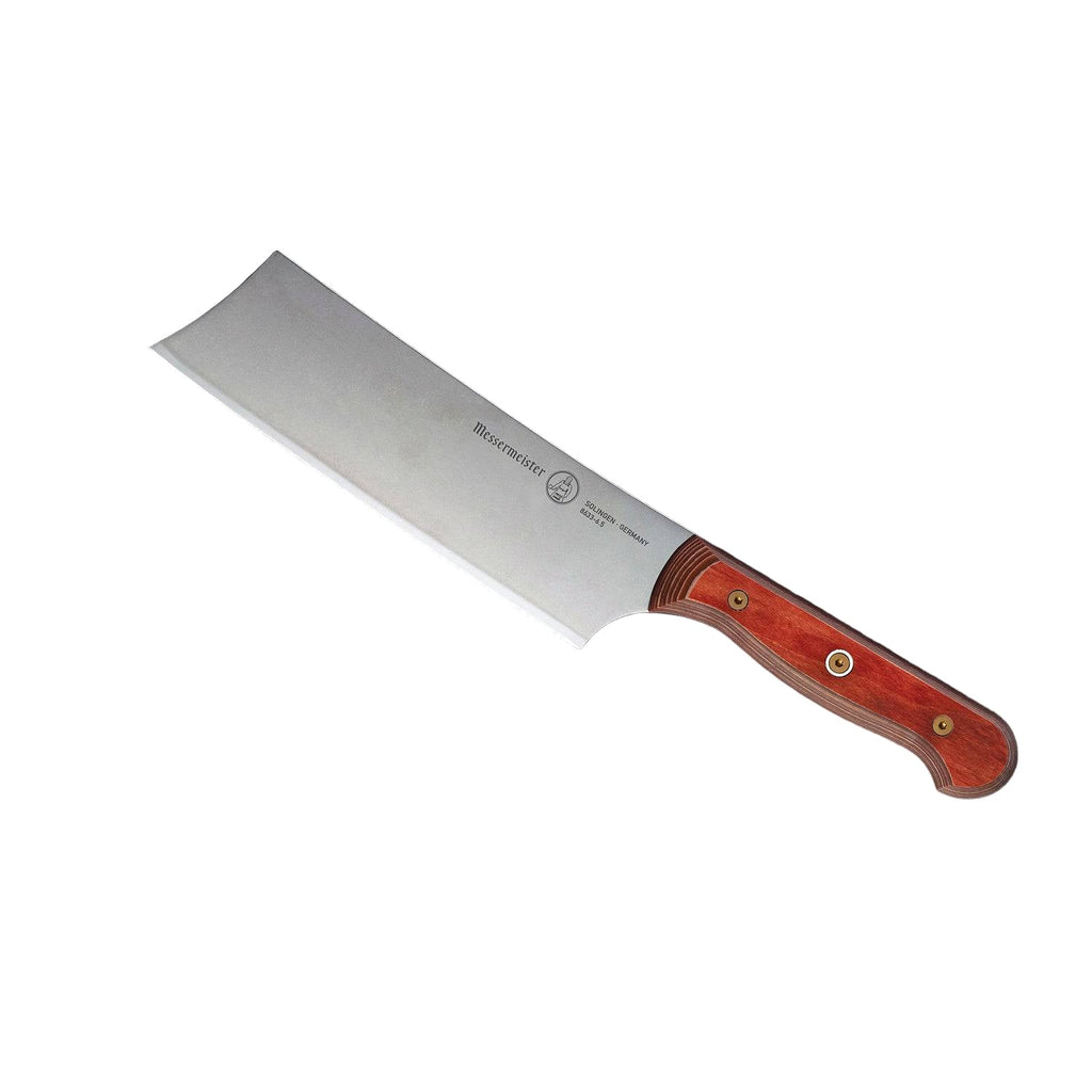 Custom Red Nakiri Knife - 6.5"
