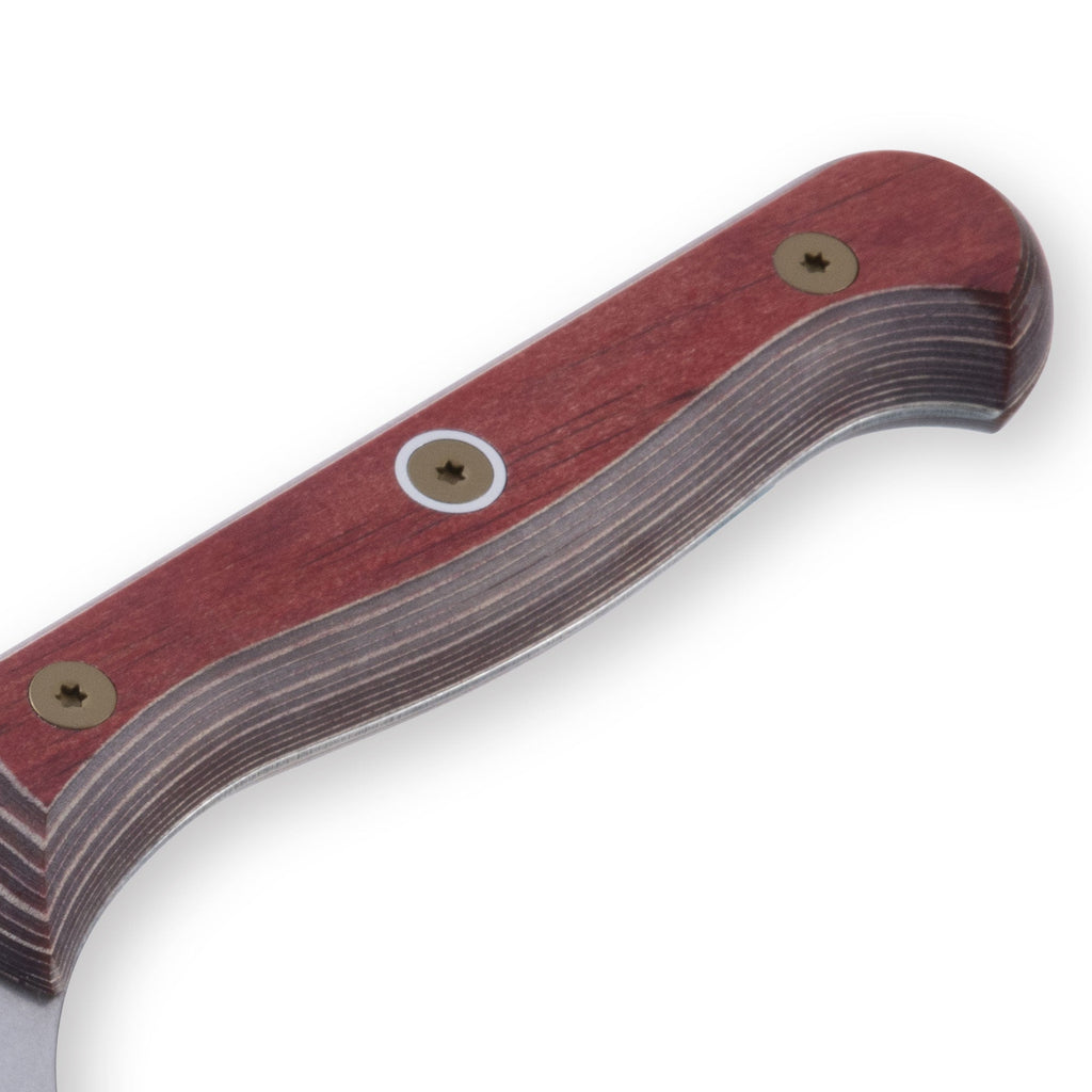 Custom Red Nakiri Knife - 6.5"