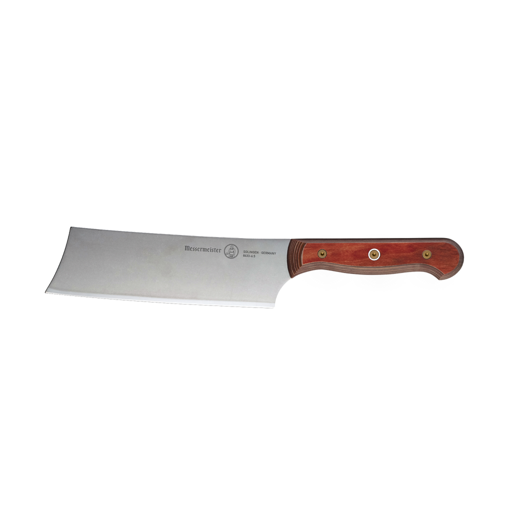 Custom Red Nakiri Knife - 6.5"