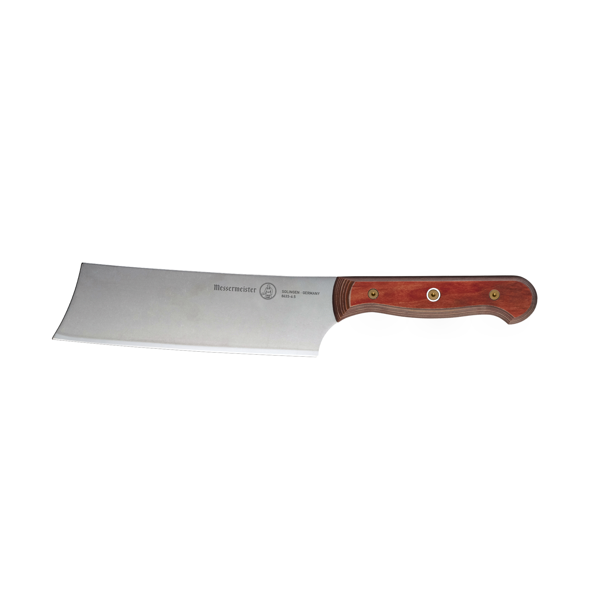 Custom Red Nakiri Knife - 6.5"