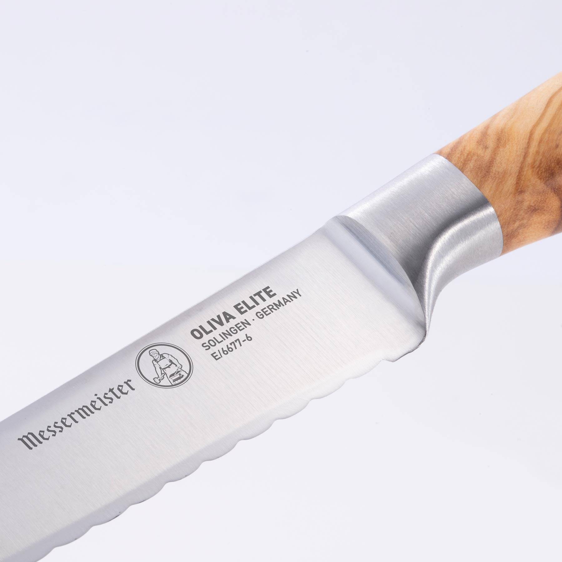 Oliva Elite Reverse Scalloped Utility Knife - 6"