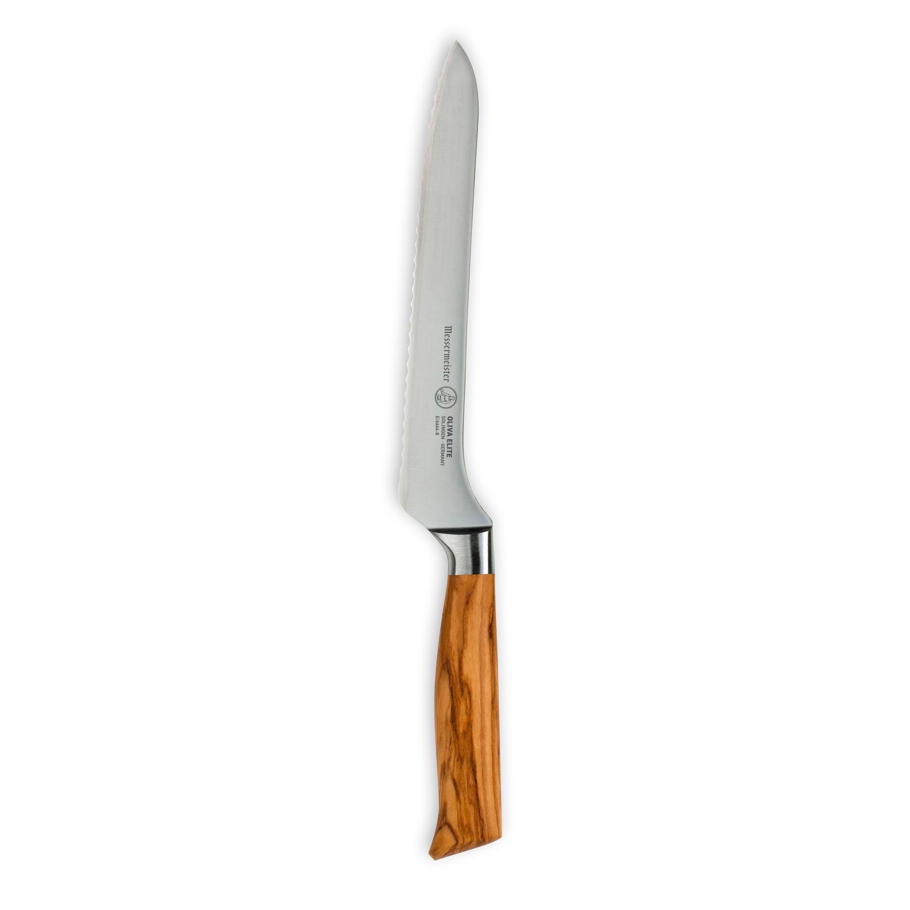 Oliva Elite Offset Scalloped Bread Knife - 8"