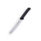 Petite Messer Black Serrated Steak Knife with Sheath - 4.5"