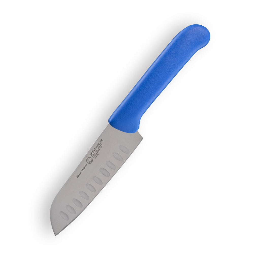Petite Messer Blue Kullens Santoku Knife - 5"