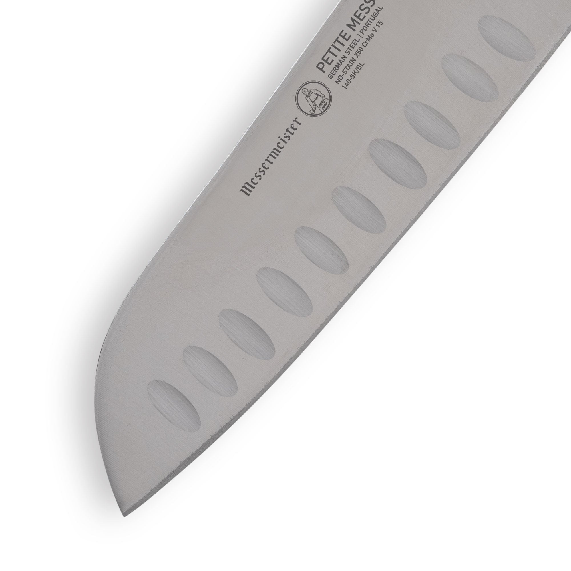 Petite Messer Blue Kullens Santoku Knife - 5"