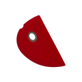 Mini Red Silicone Bowl Scraper