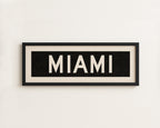 Framed Miami Florida Bus Scroll
