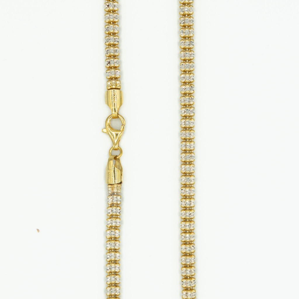 Two Tone Gold Ice Chain 5mm
