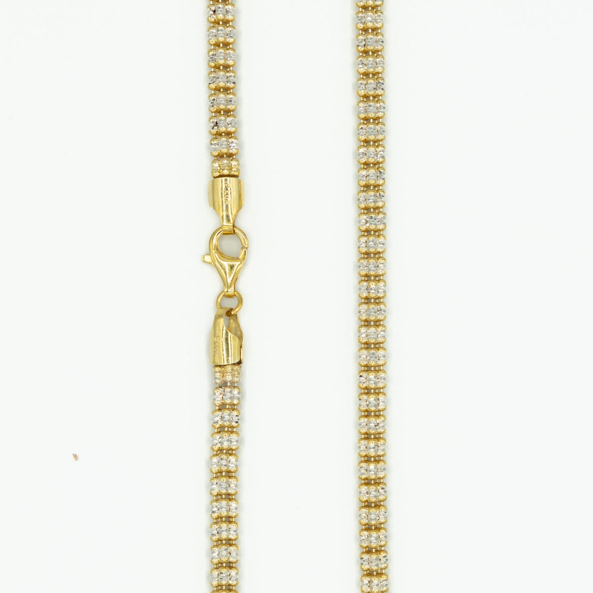 Two Tone Gold Ice Chain 5mm