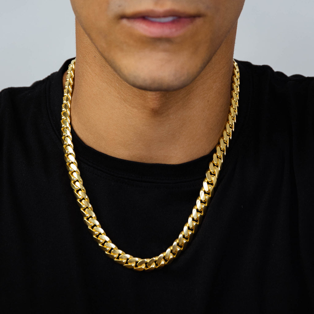 Gold Miami Cuban Chain 10mm Heavy
