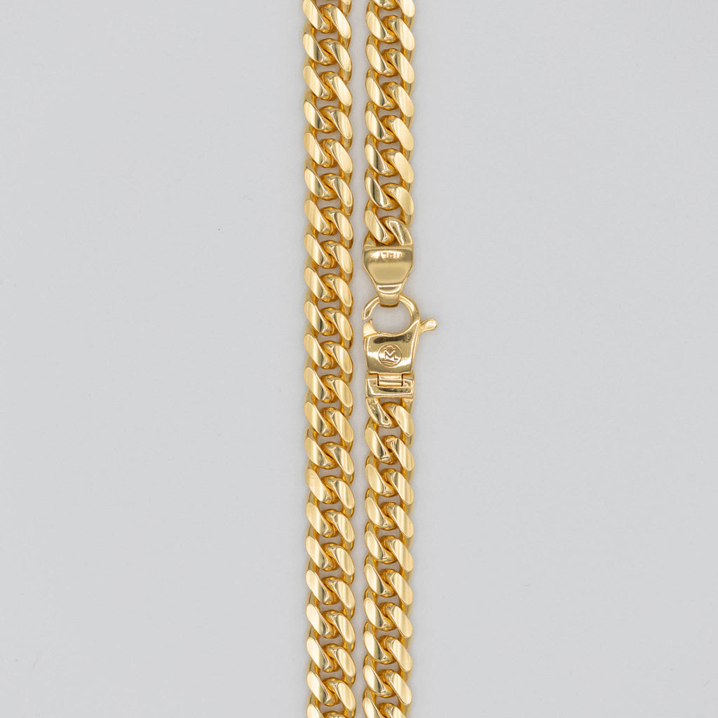 Gold Miami Cuban Chain 7mm