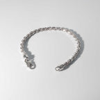 Silver Diamond Cut Rope Bracelet 5mm