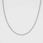 Silver Diamond Cut Rope Chain 5mm