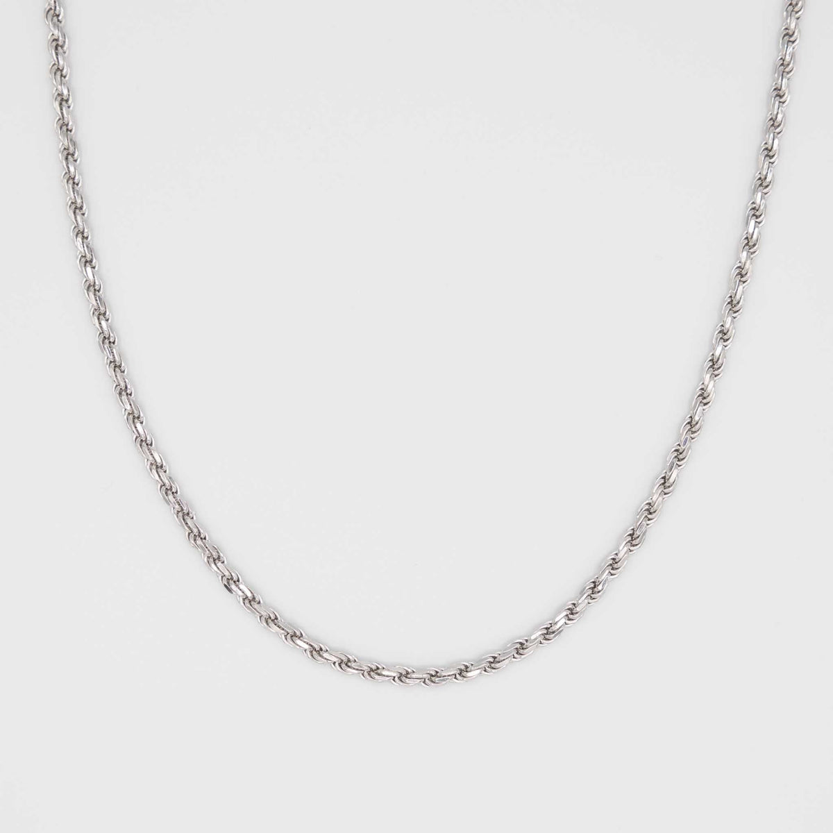 Silver Diamond Cut Rope Chain 5mm