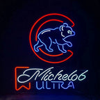 Michelob Ultra Chicago Cubs Neon Light Sign