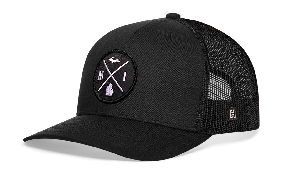 Michigan Trucker Hat  |  MI X Snapback