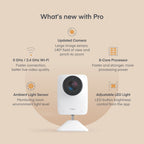 Miku Pro Smart Baby Monitor with Wall Mount Kit