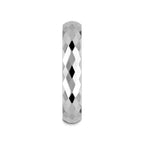 MILLENNIUM Tungsten Wedding Band with 288 Diamond Facets - 2mm - 10mm