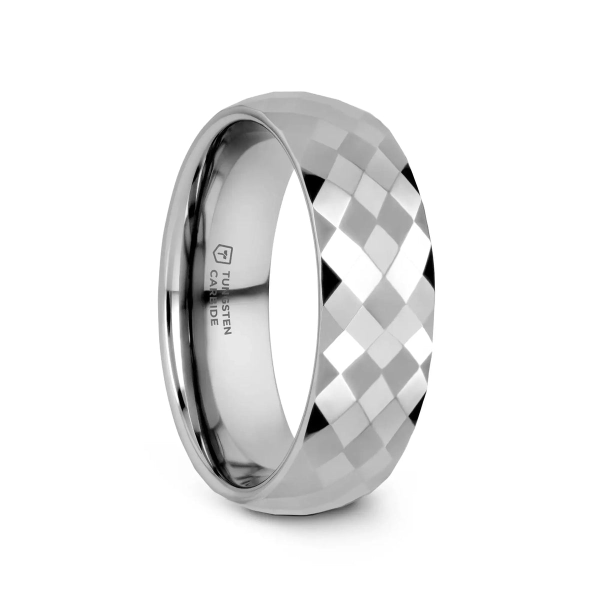 MILLENNIUM Tungsten Wedding Band with 288 Diamond Facets - 2mm - 10mm
