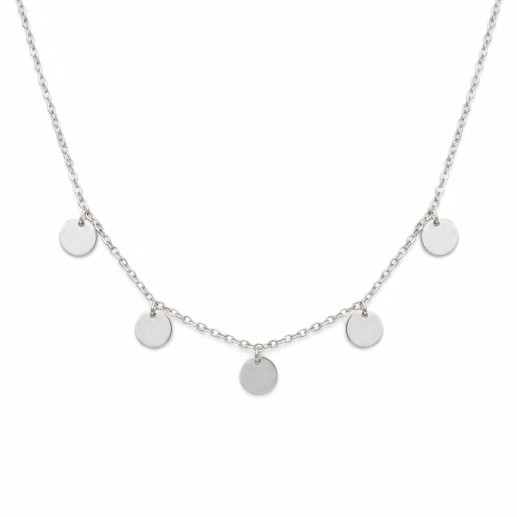 Arvo Mini Disc Necklace - Stainless