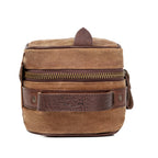 Campaign Waxed Canvas Toiletry Square Shave Kit