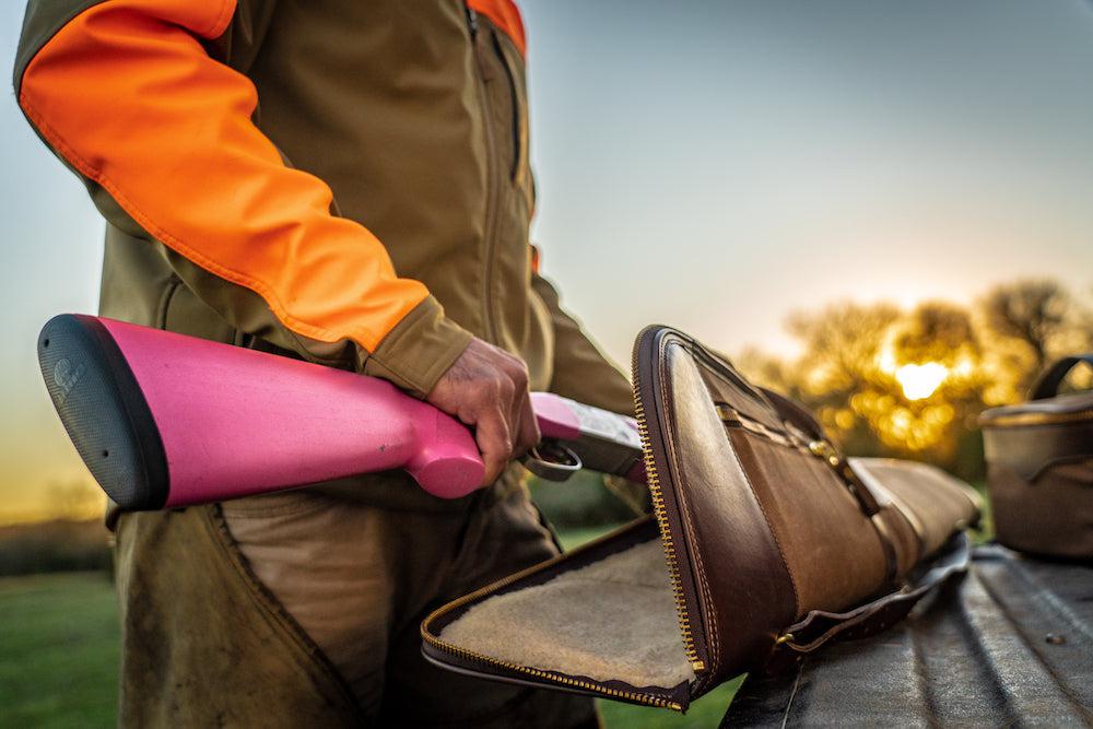 White Wing Waxed Canvas Hunting Shotgun Case