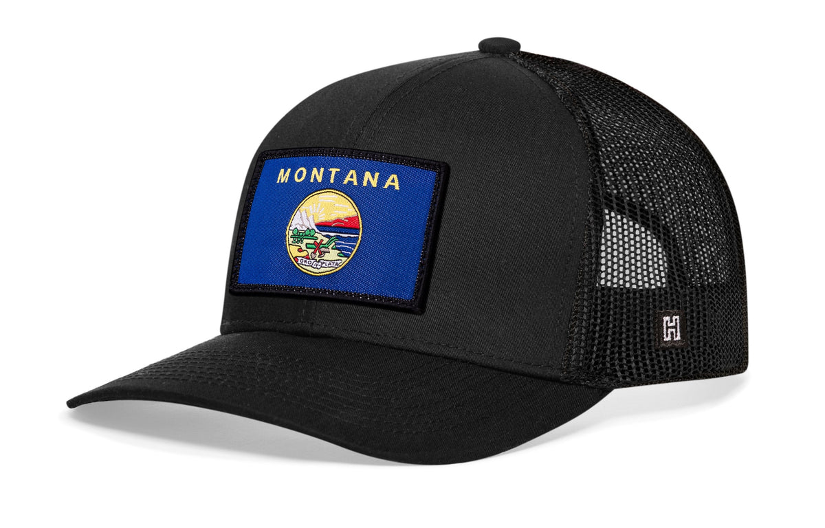 Montana Flag Trucker Hat  |  MT Snapback