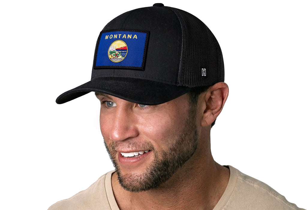 Montana Flag Trucker Hat  |  MT Snapback