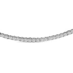 14K White Gold 3.0 Cttw Diamond Tennis Necklace