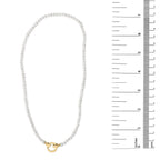 18K Yellow Gold Vermeil Pearl Strand Infinity Necklace